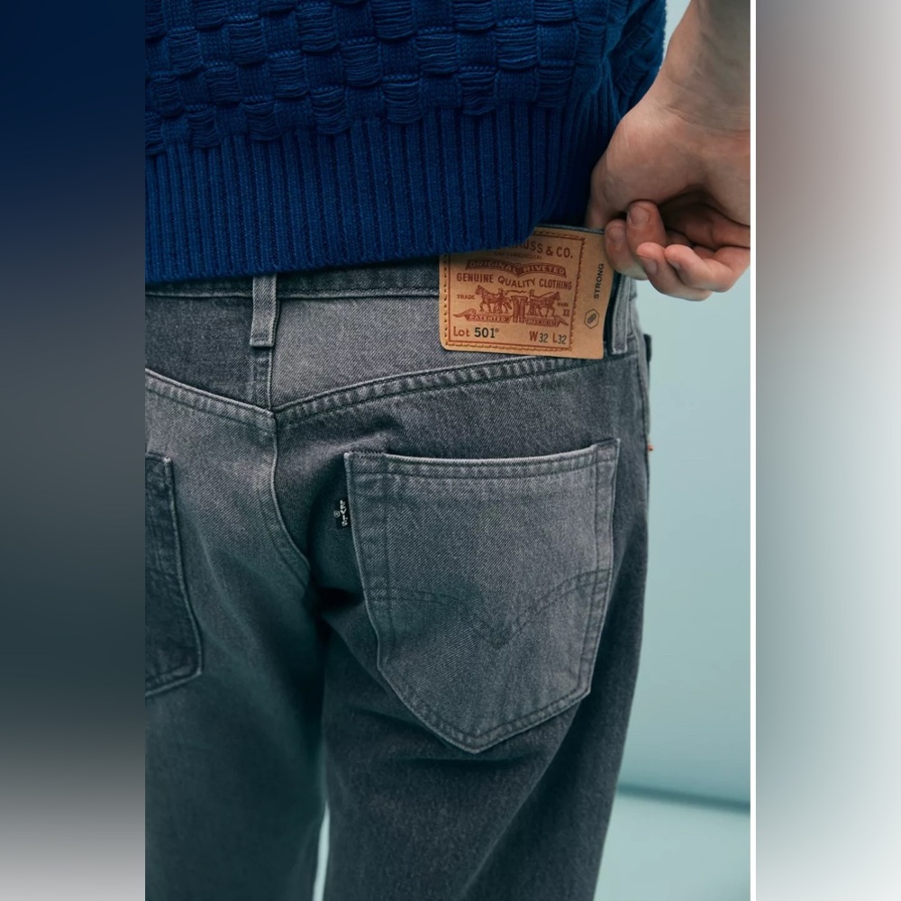 LEVI'S SKATEBOARDING  501  ORIGINAL JEANS Sz 31 X 32 - Picture 12 of 12